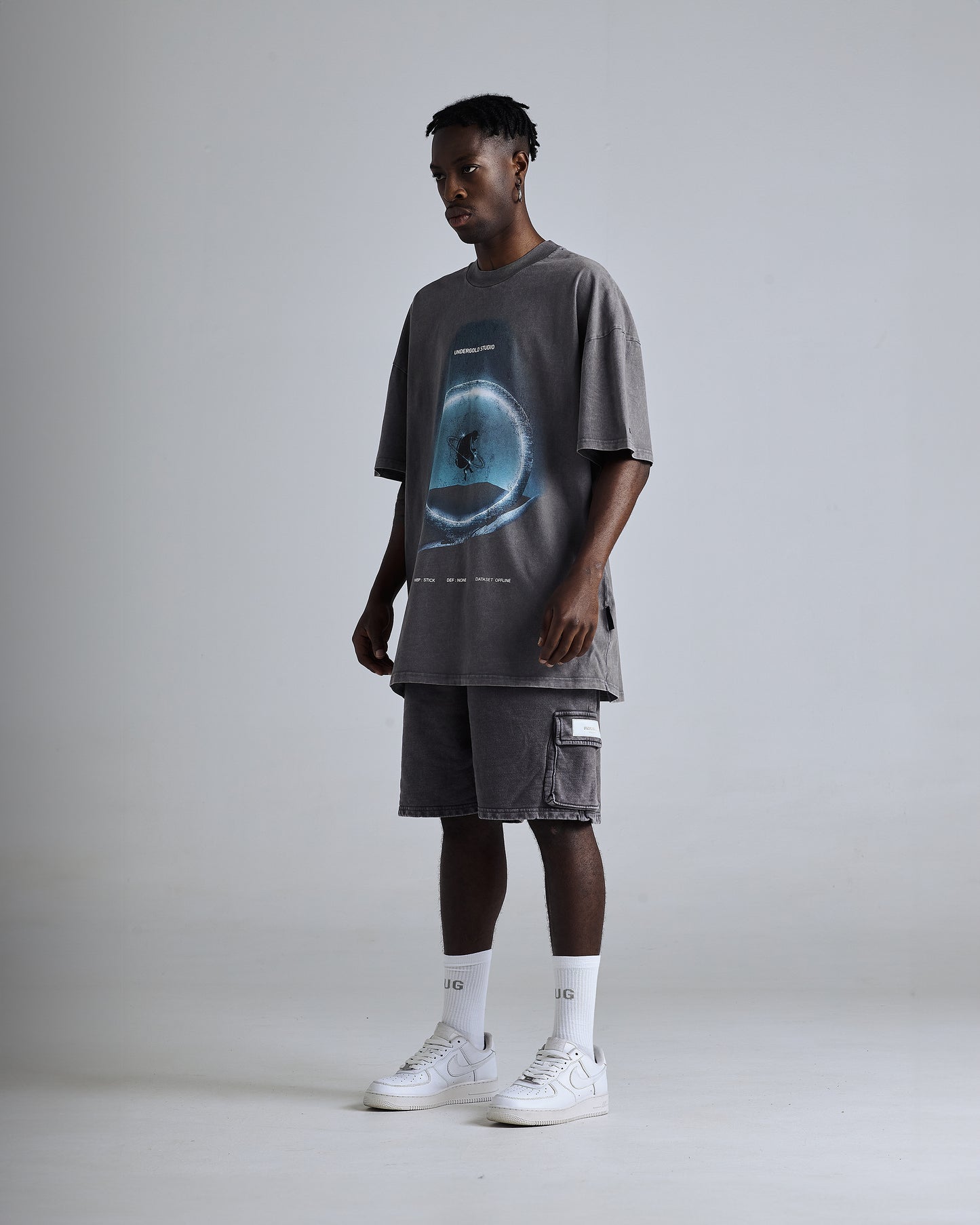 T-SHIRT UNDERGOLD NOVA BORN VINTAGE DARK GRAY