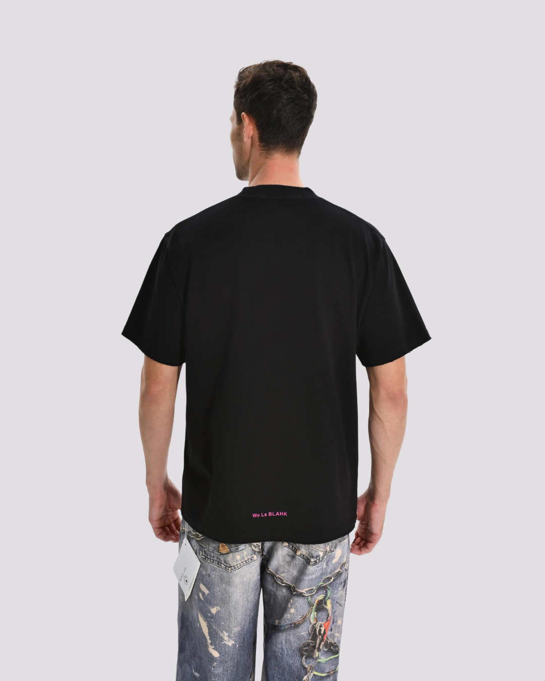 T-SHIRT BLAHK GALAXY BLACK ROTO