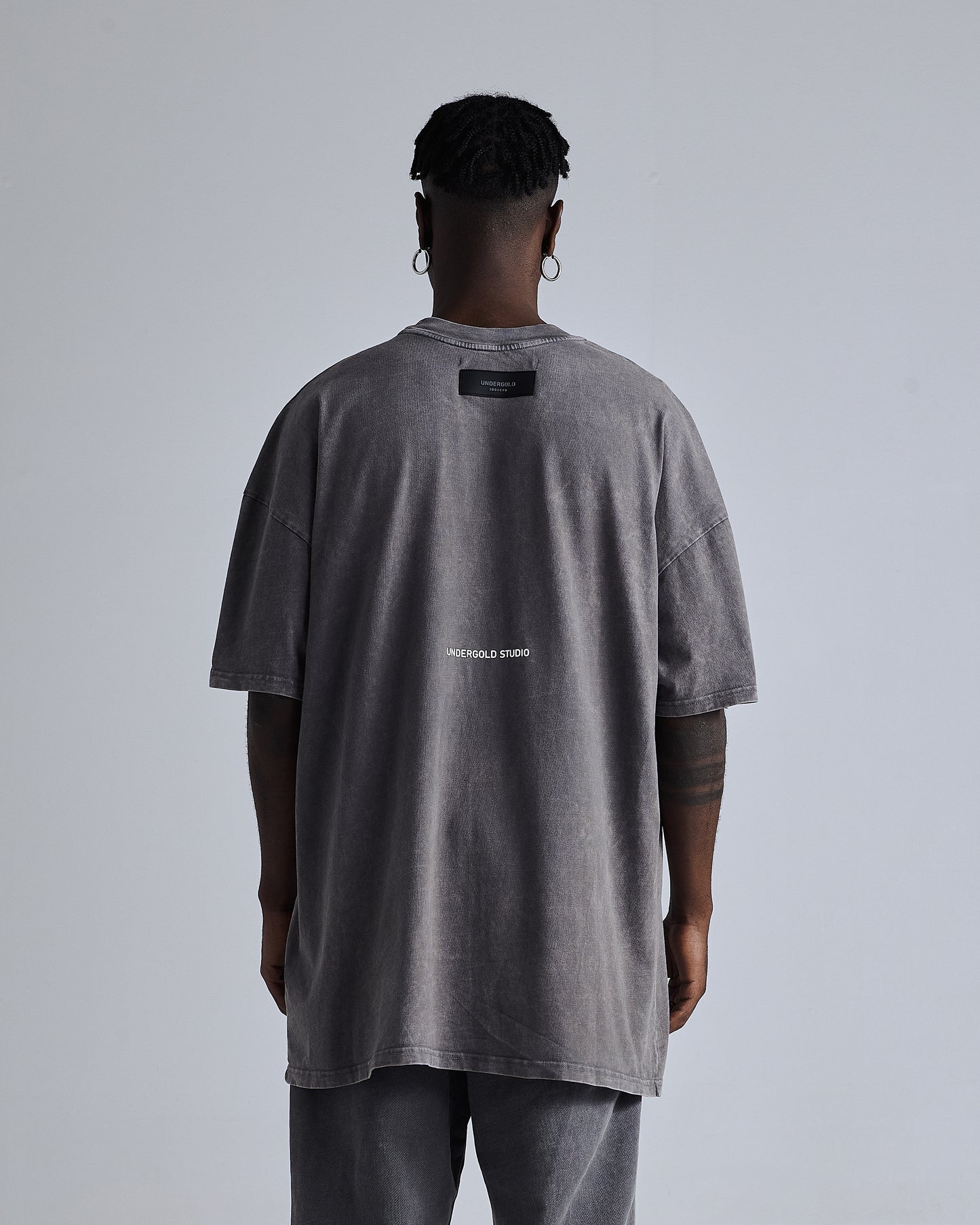 T-SHIRT UNDERGOLD NOVA MONOGRAM VINTAGE DARK GRAY