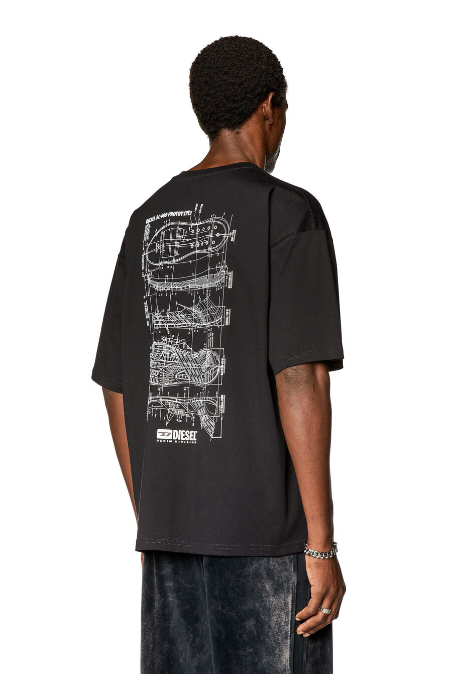 T-SHIRT DIÉSEL T-BOXT-N2 BLACK