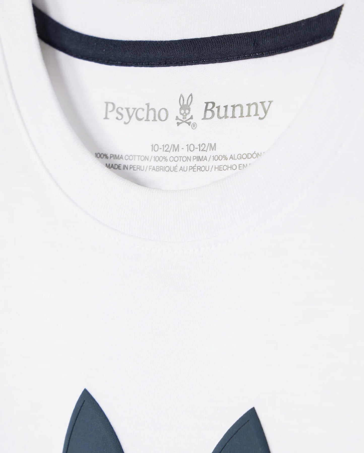 T-SHIRT PSYCHO BUNNY HOUSTON WHITE