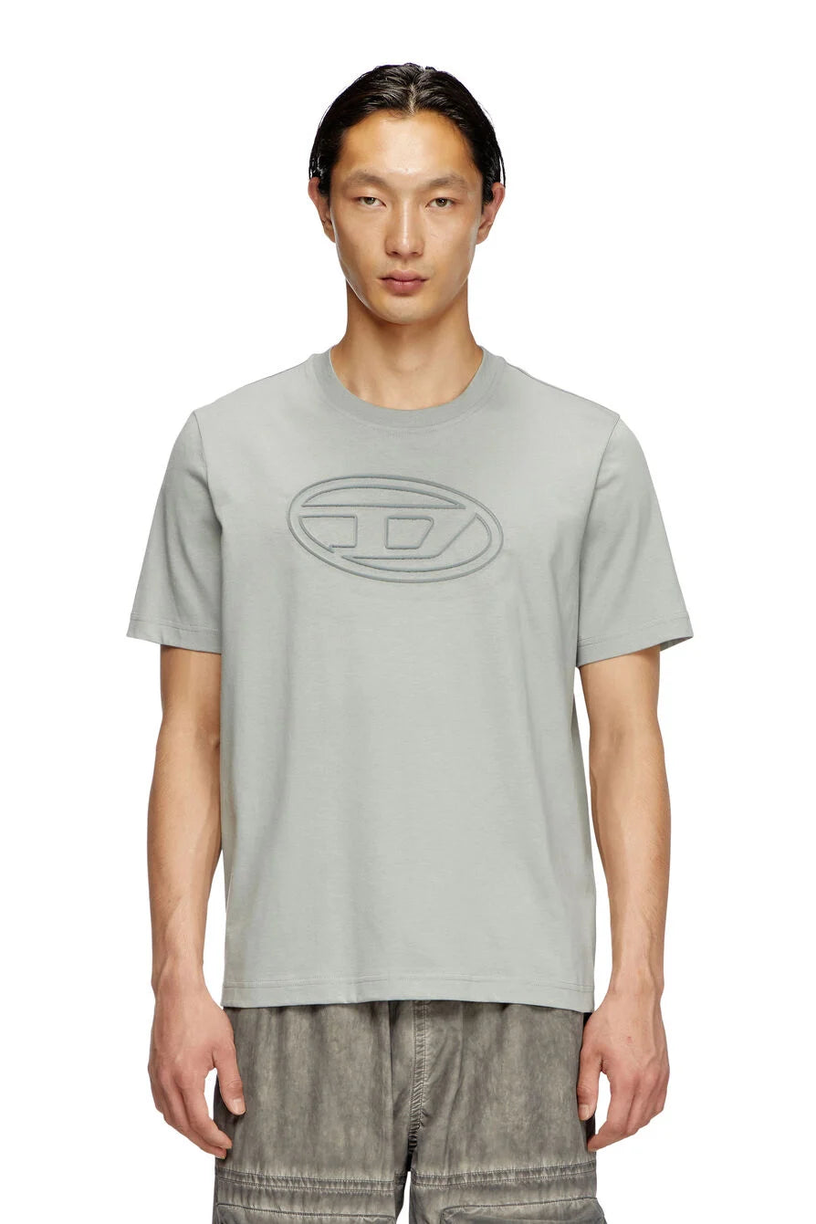 T-SHIRT DIESEL T-ADJUST-BIGOVAL VERDE/GRIS