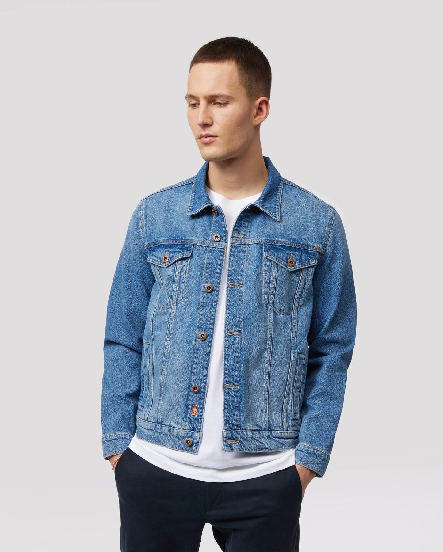 JACKET DENIM PSYCHO BUNNY PATHE
