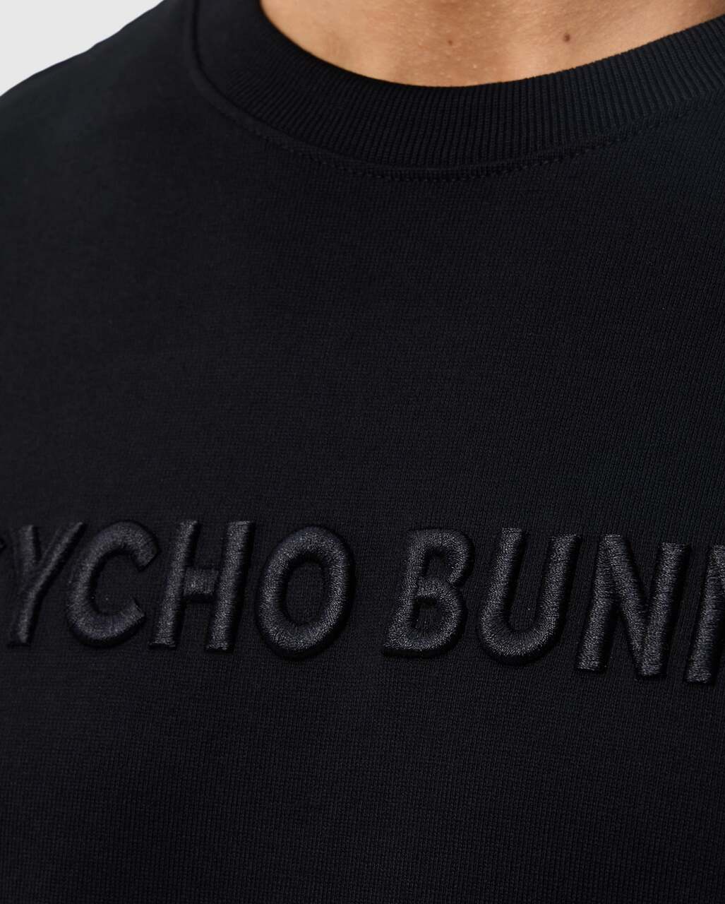 T-SHIRT PYSCHO BUNNY OVERSIZED WINDCREST BLACK