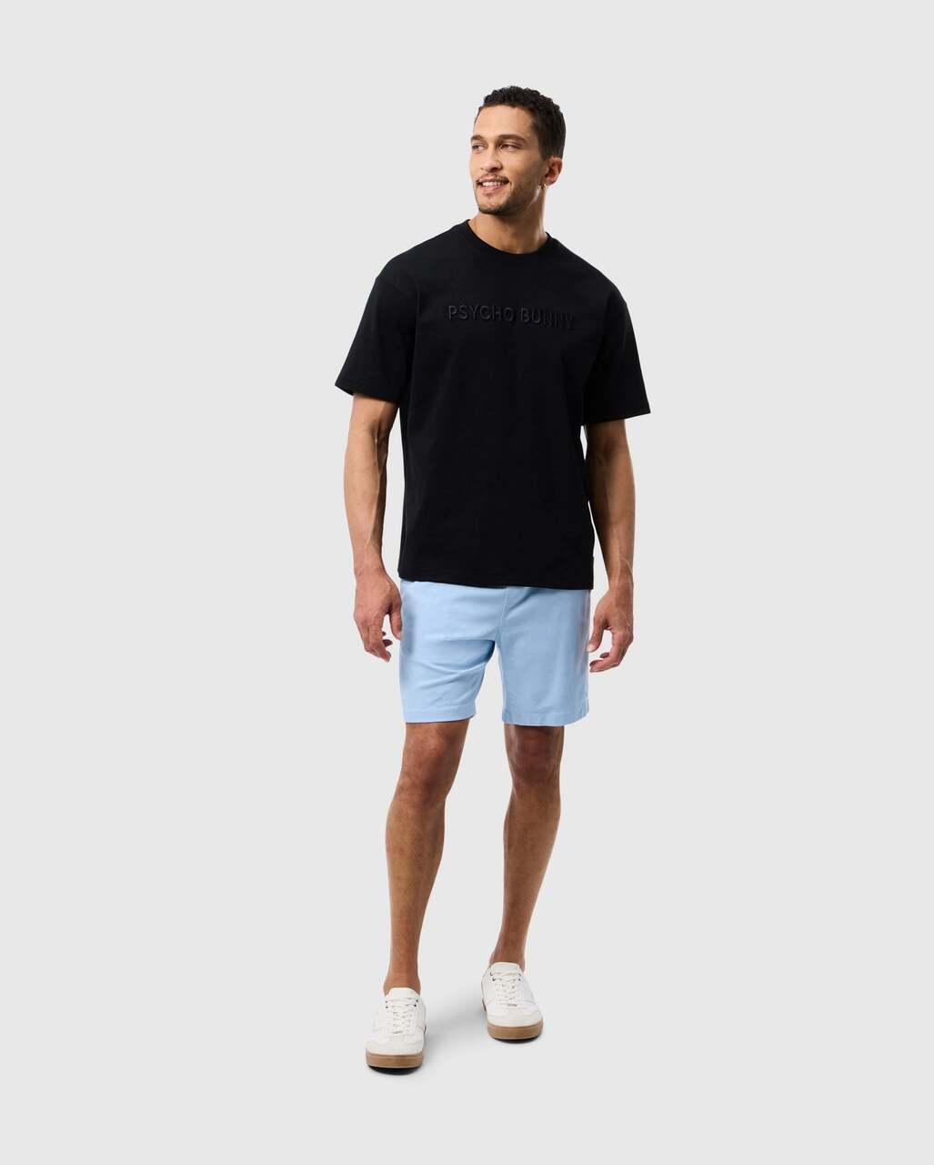 T-SHIRT PYSCHO BUNNY OVERSIZED WINDCREST BLACK