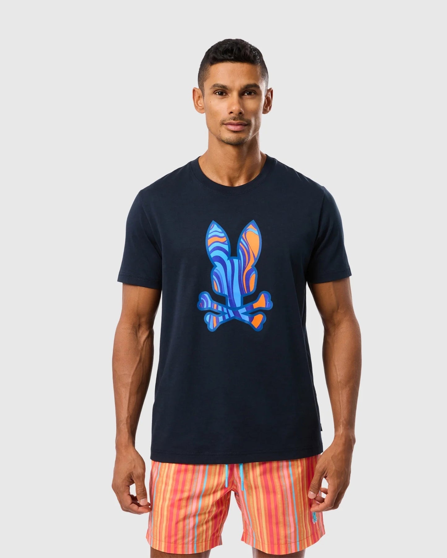 T-SHIRT PSYCHO BUNNY NEVADA NAVY