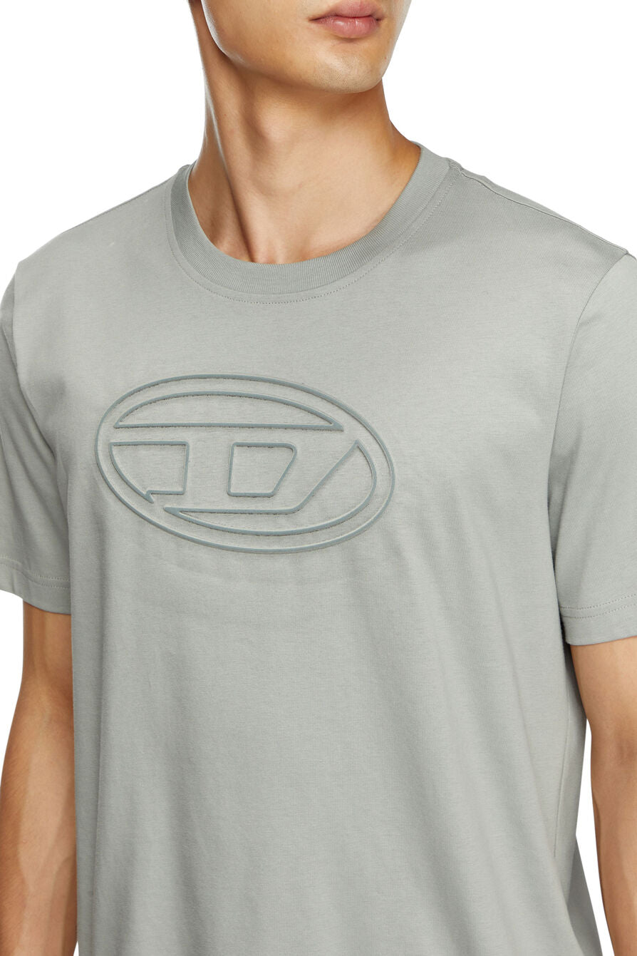 T-SHIRT DIESEL T-ADJUST-BIGOVAL VERDE/GRIS