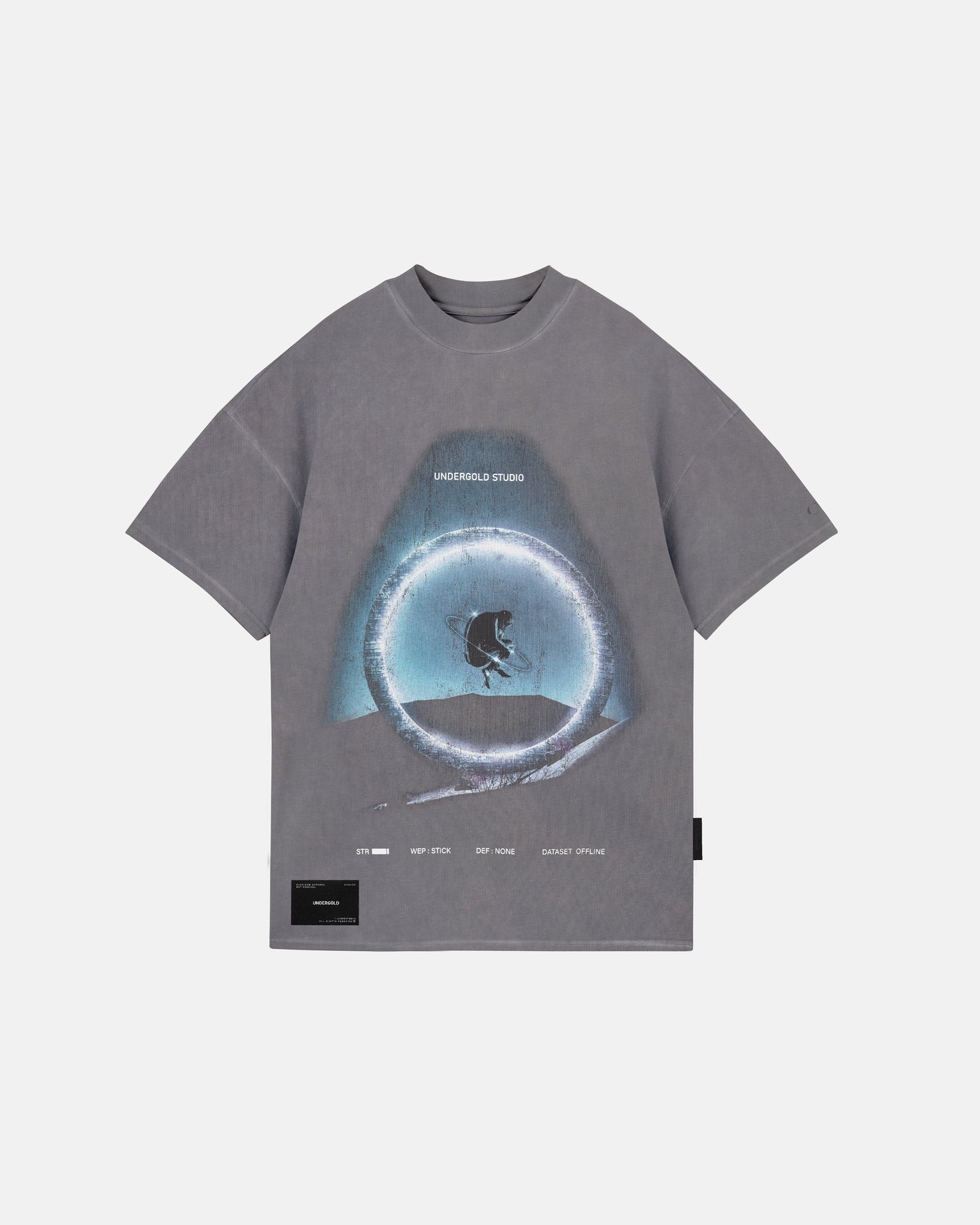 T-SHIRT UNDERGOLD NOVA BORN VINTAGE DARK GRAY