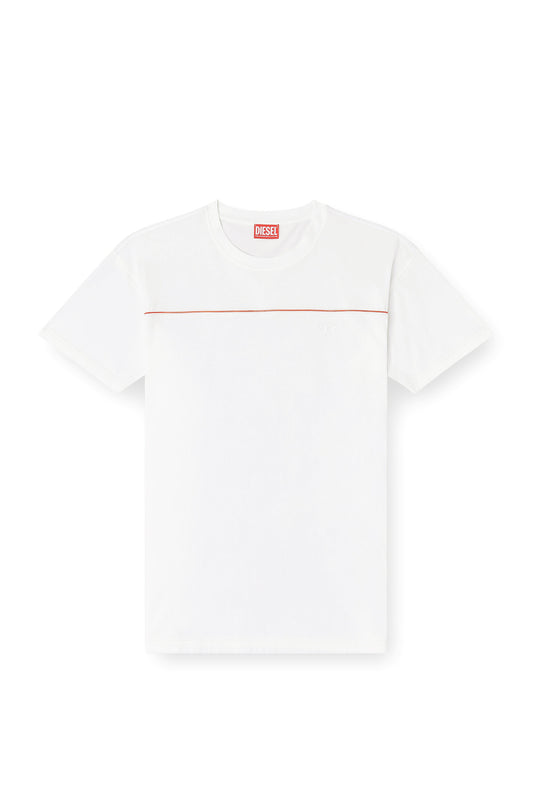 T-SHIRT DIESEL T-NORM-PIPING WHITE
