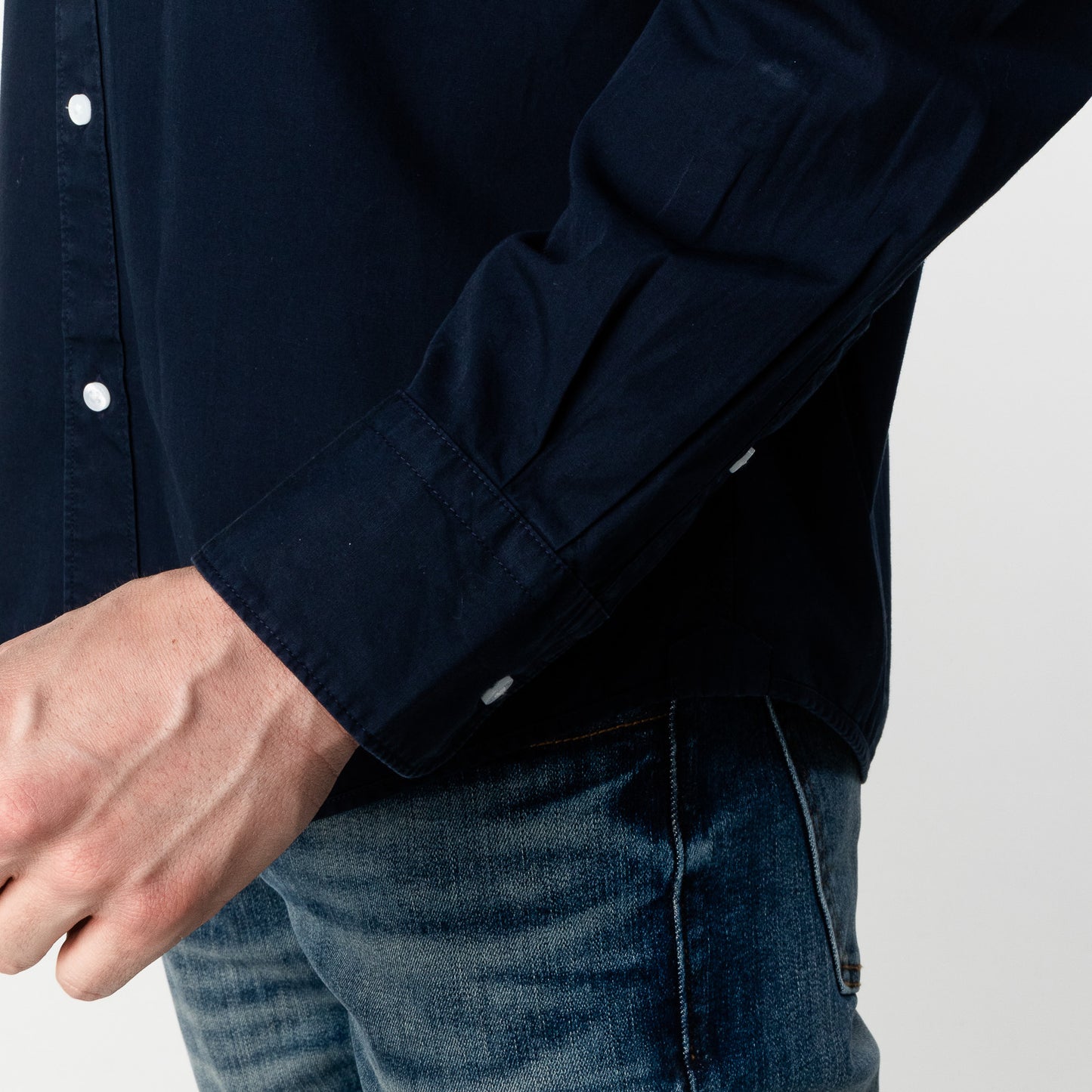 CAMISA M/L JAMES BARK NAVY A50