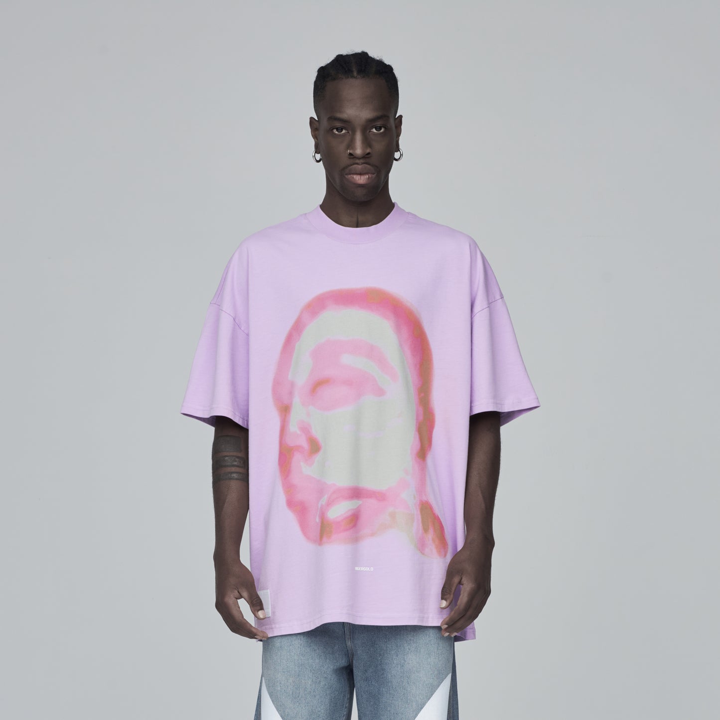 T-SHIRT UNDERGOLD ETHEREAL FACE LIMITED LILAC