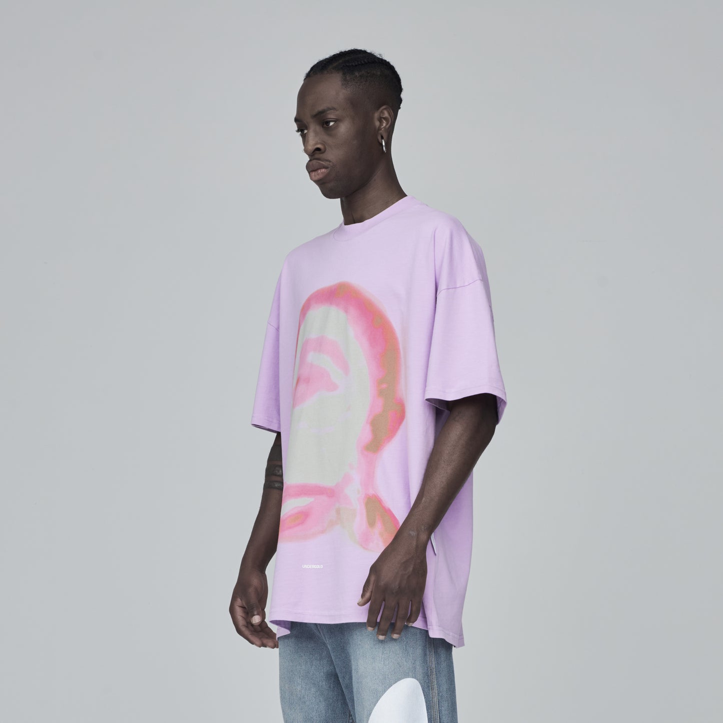 T-SHIRT UNDERGOLD ETHEREAL FACE LIMITED LILAC