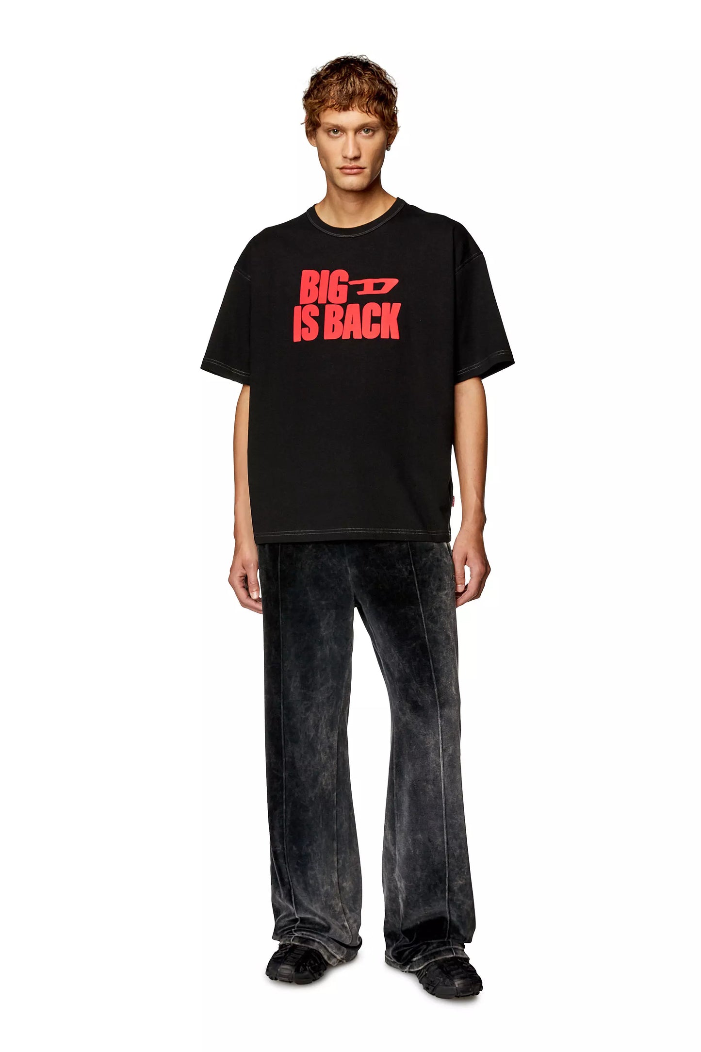 T-SHIRT DIESEL T-BOXT-BACK BLACK