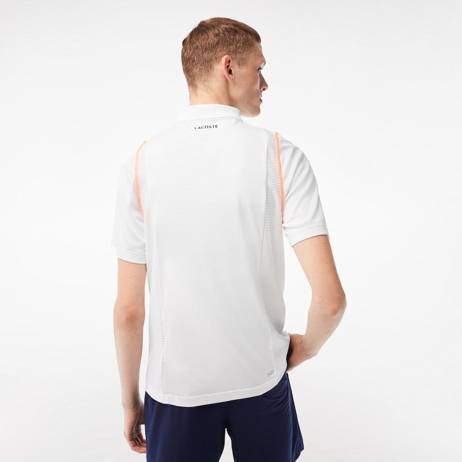POLO LACOSTE DH5180 WHITE/ORANGE XIT