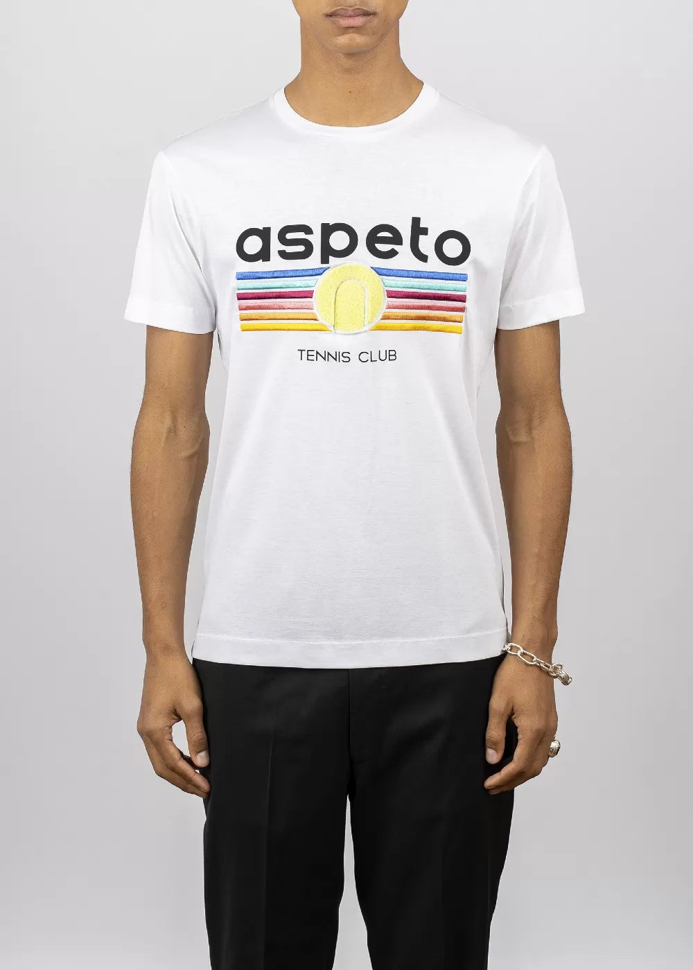 T-SHIRT ASPETO ATSH5007 TENNIS CLUB WHITE