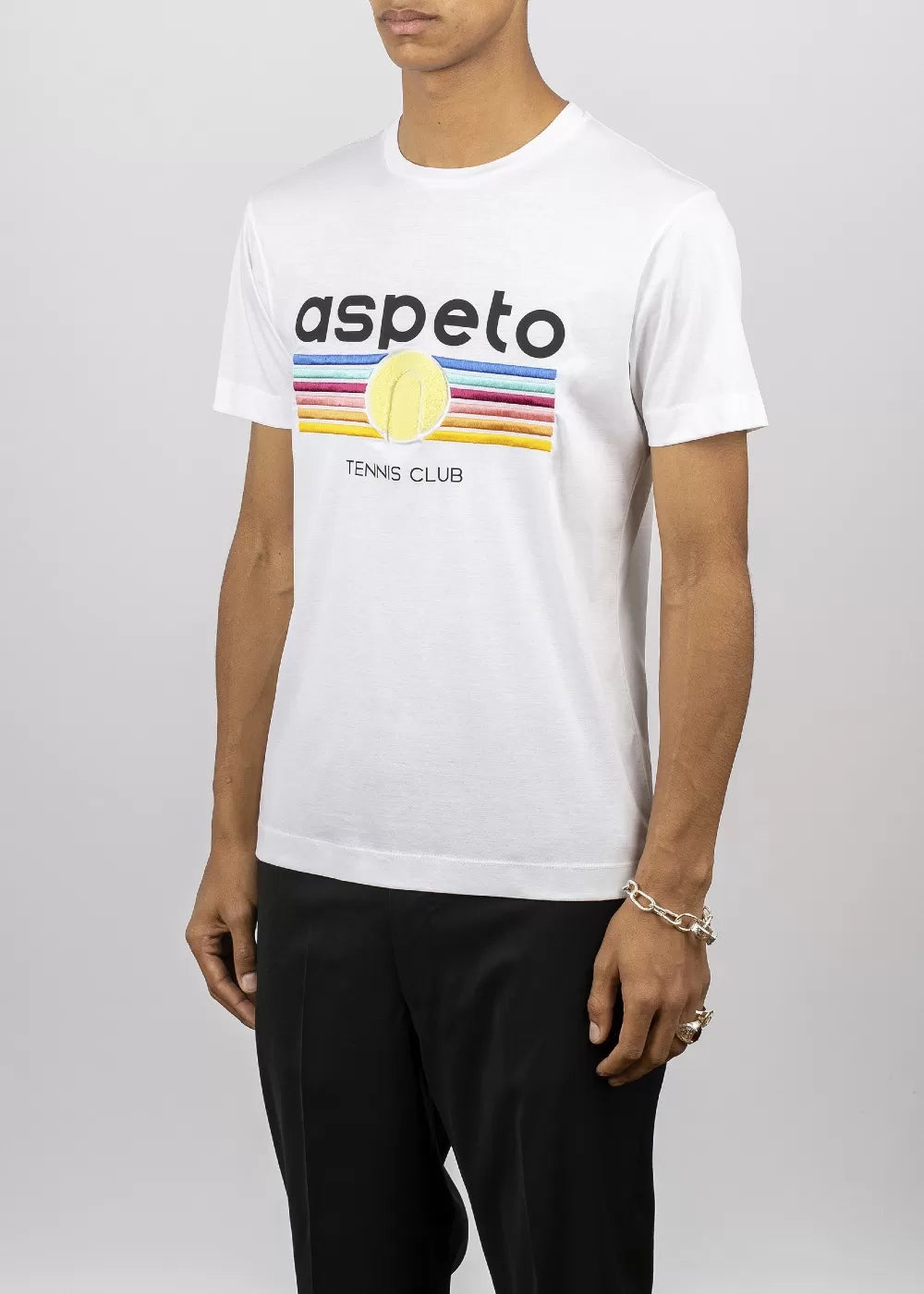 T-SHIRT ASPETO ATSH5007 TENNIS CLUB WHITE