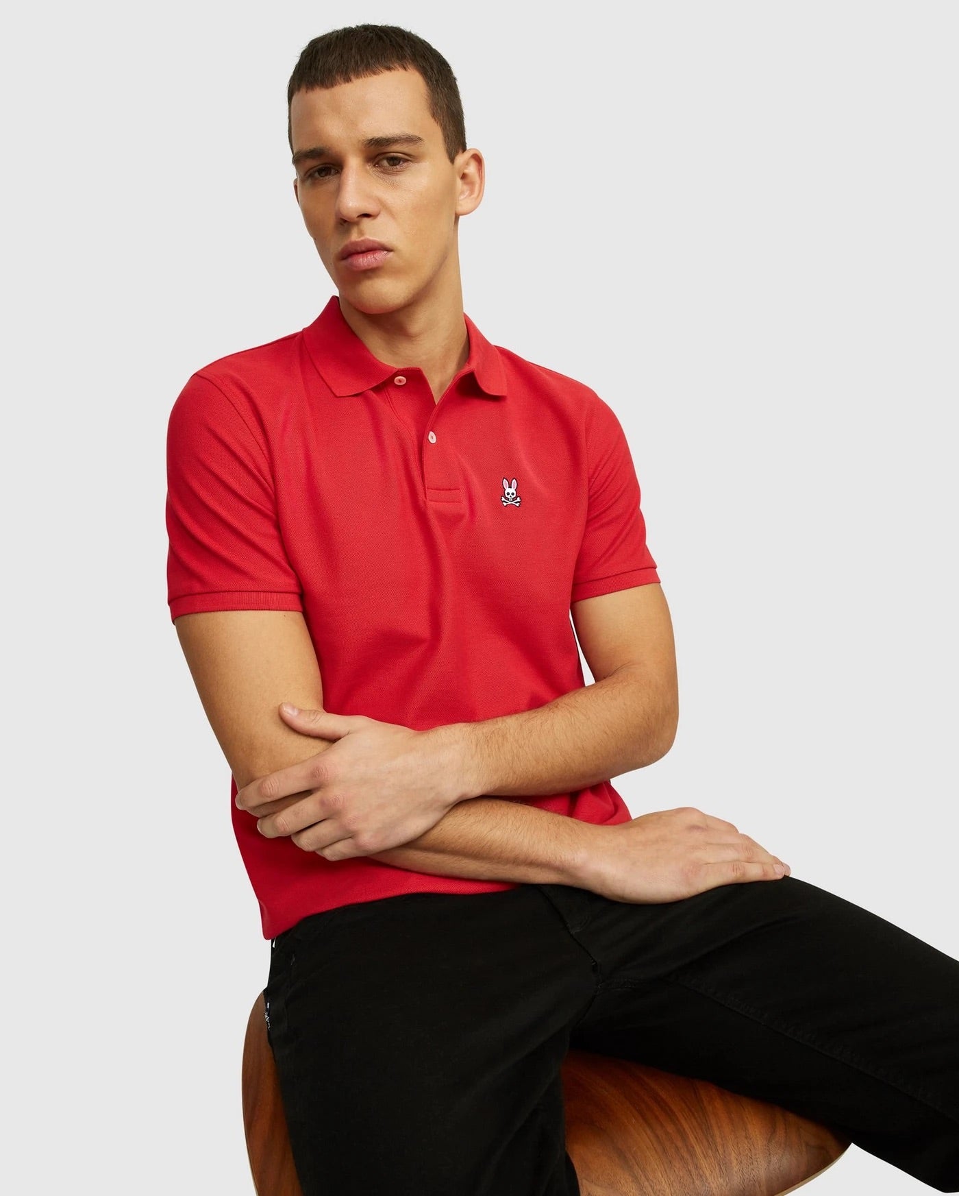 POLO PSYCHO BUNNY CLASICO ROJO