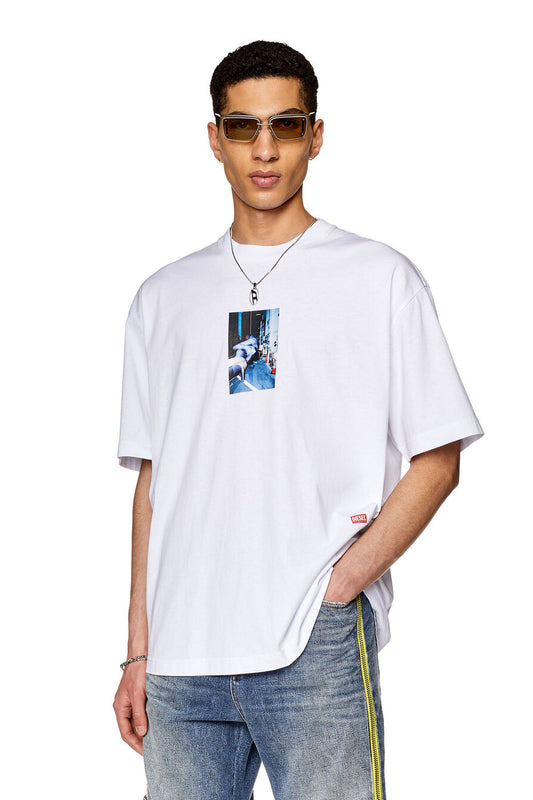 T-SHIRT DIESEL T-WASH-L3 WHITE