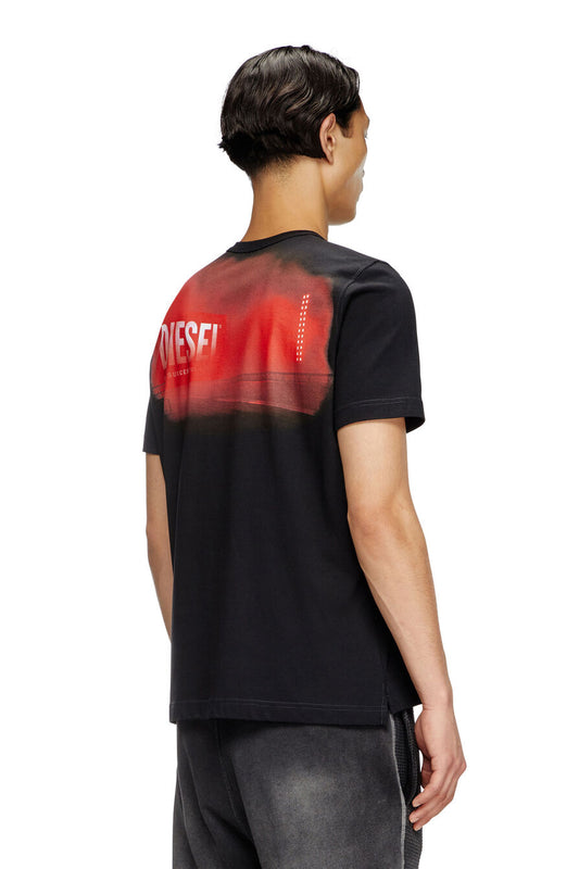 T-SHIRT DIESEL T-ADJUST-SLITS-R13 BLACK