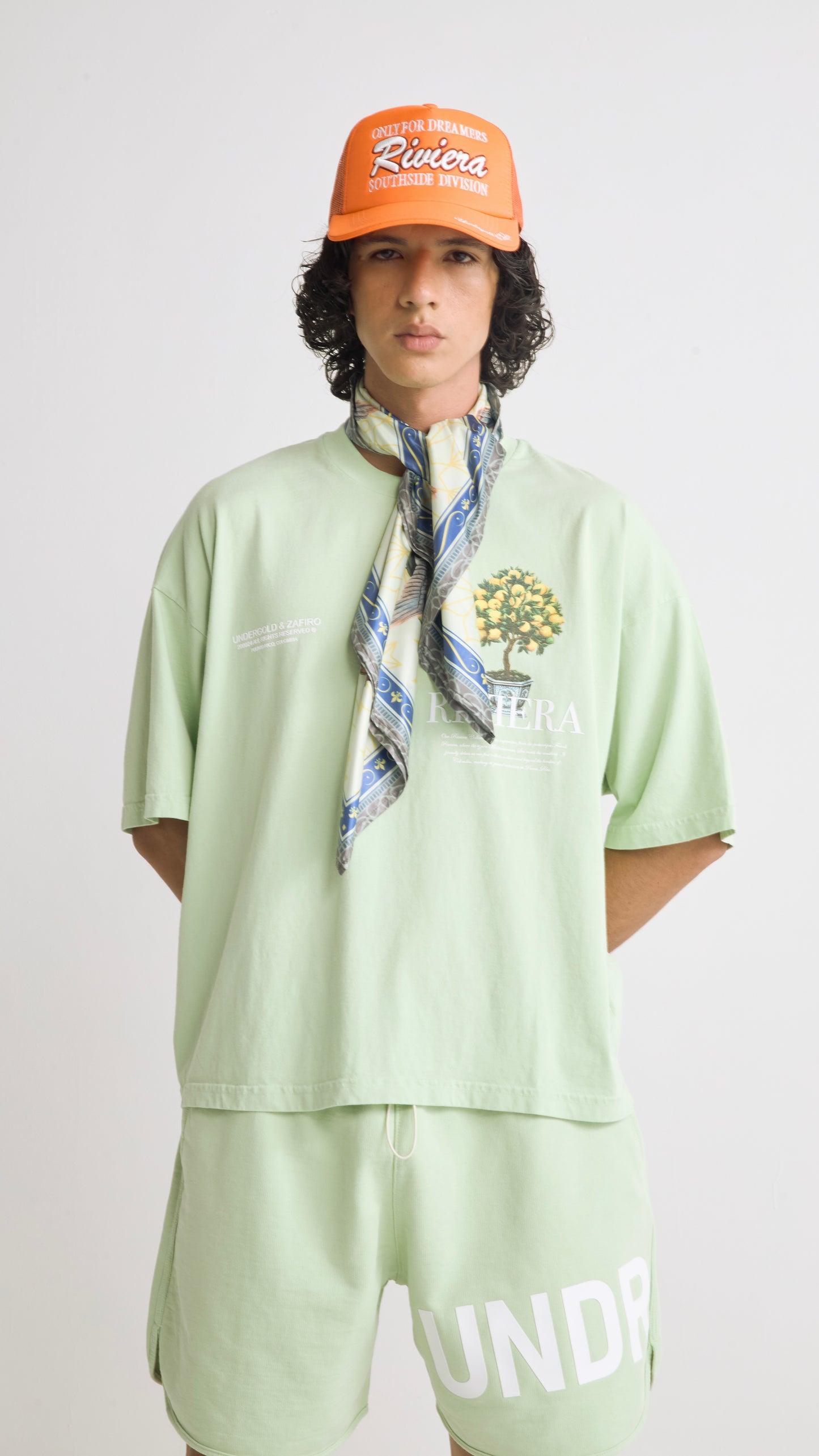 T-SHIRT UNDERGOLD RIVIERA LEMON TREE GREEN