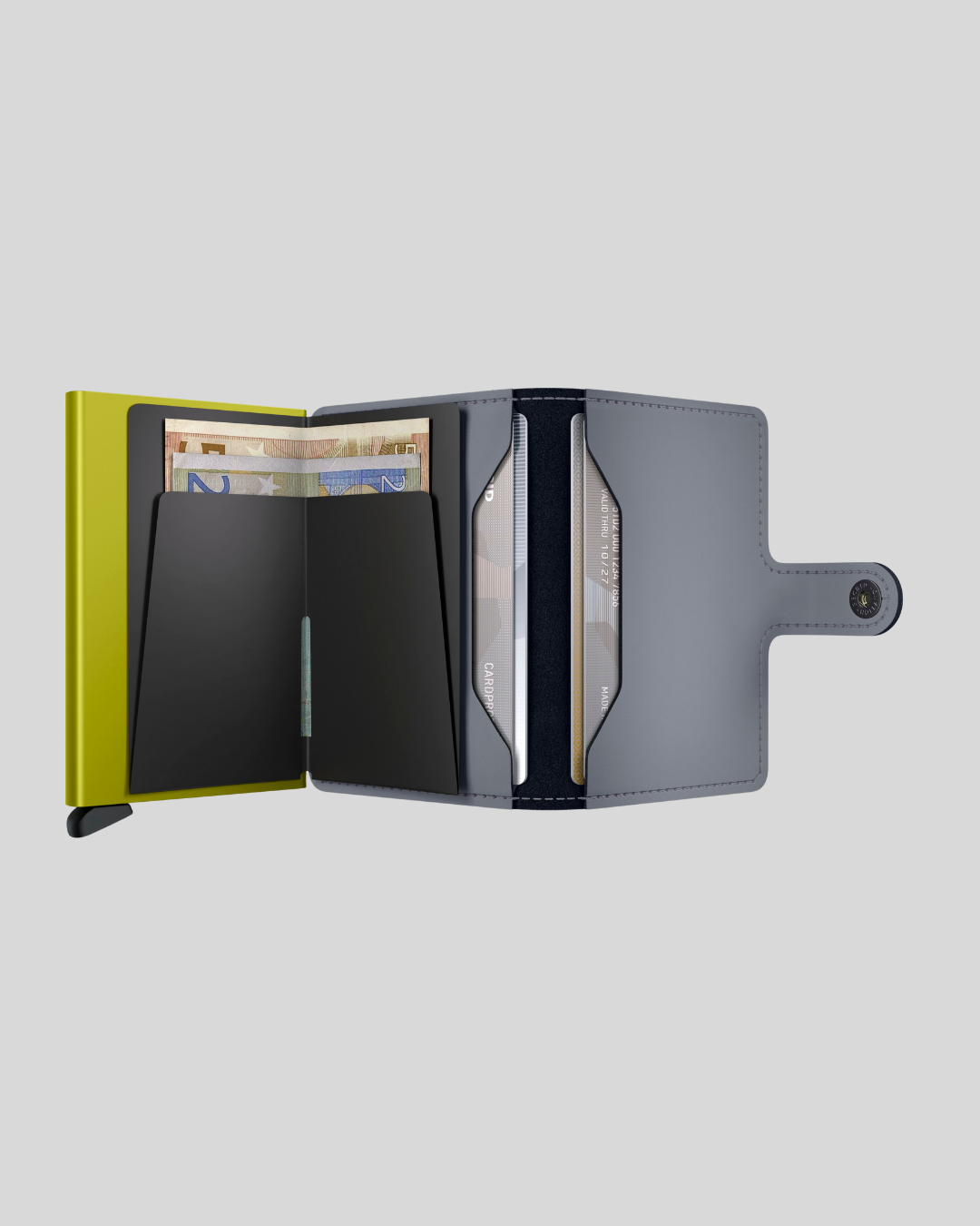 TARJETERO SECRID MINIWALLET GREY LIME