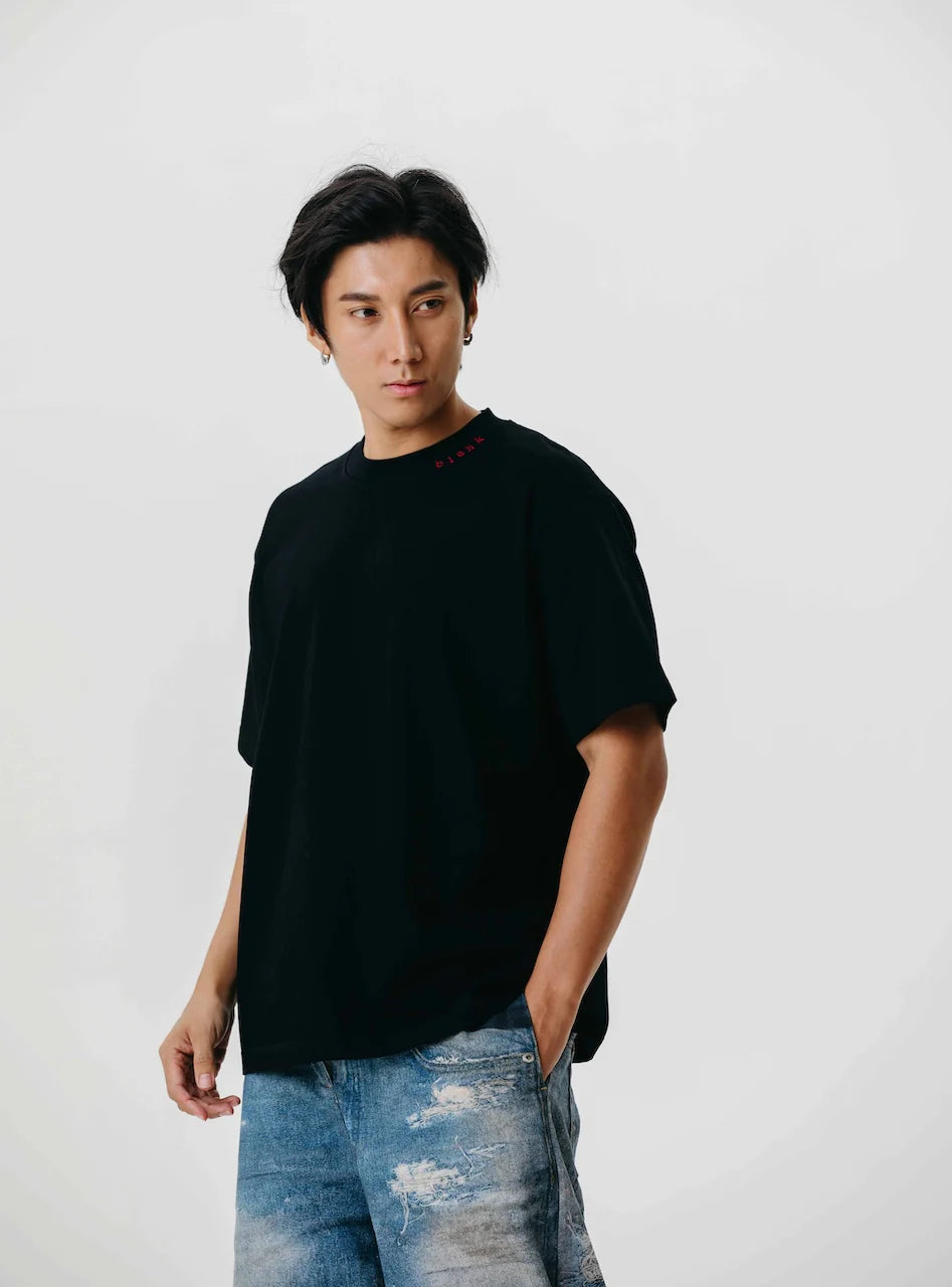 T-SHIRT BLAHK 0013 SOFT ECHO BLACK