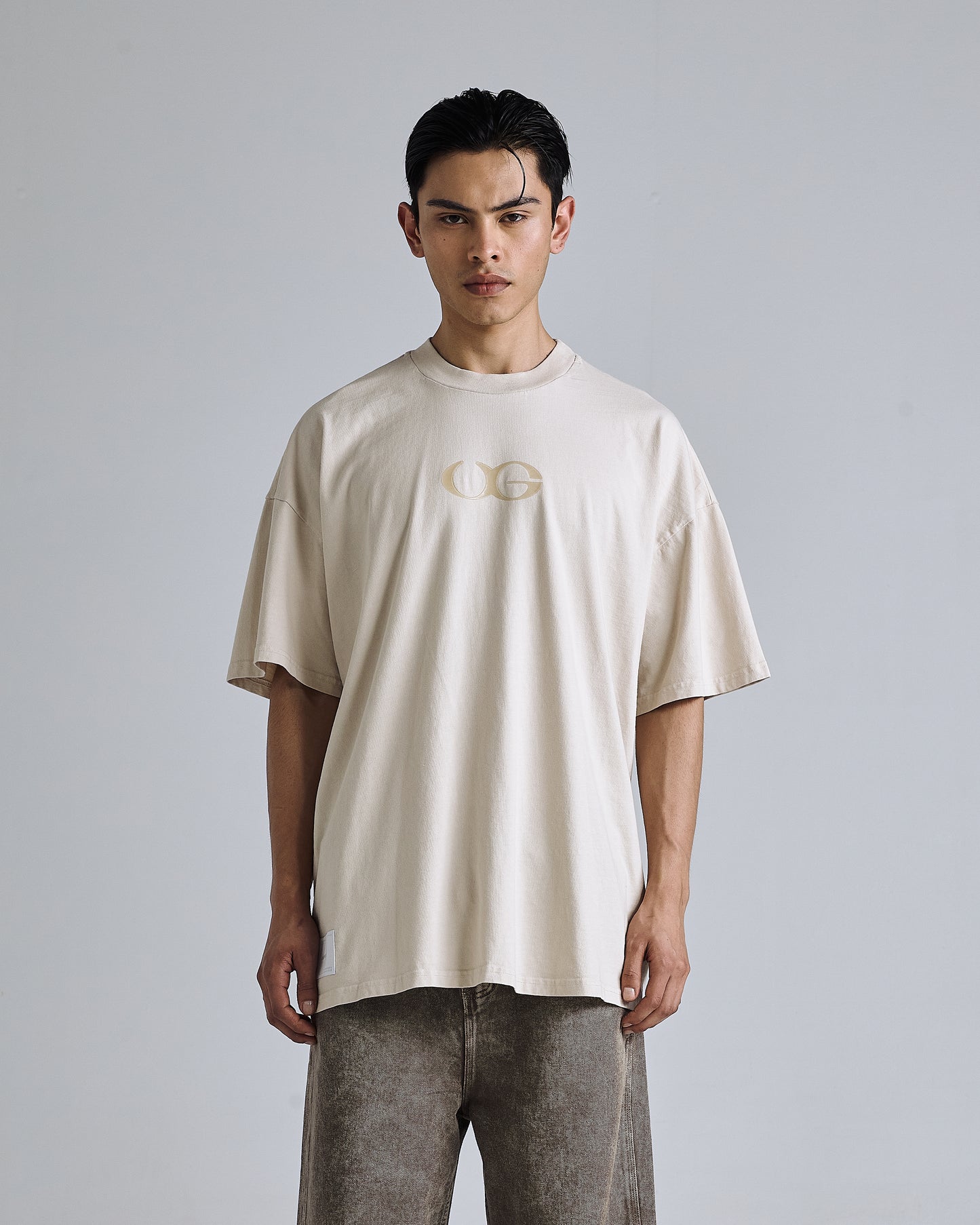 T-SHIRT UNDERGOLD NOVA MONOGRAM CREAM