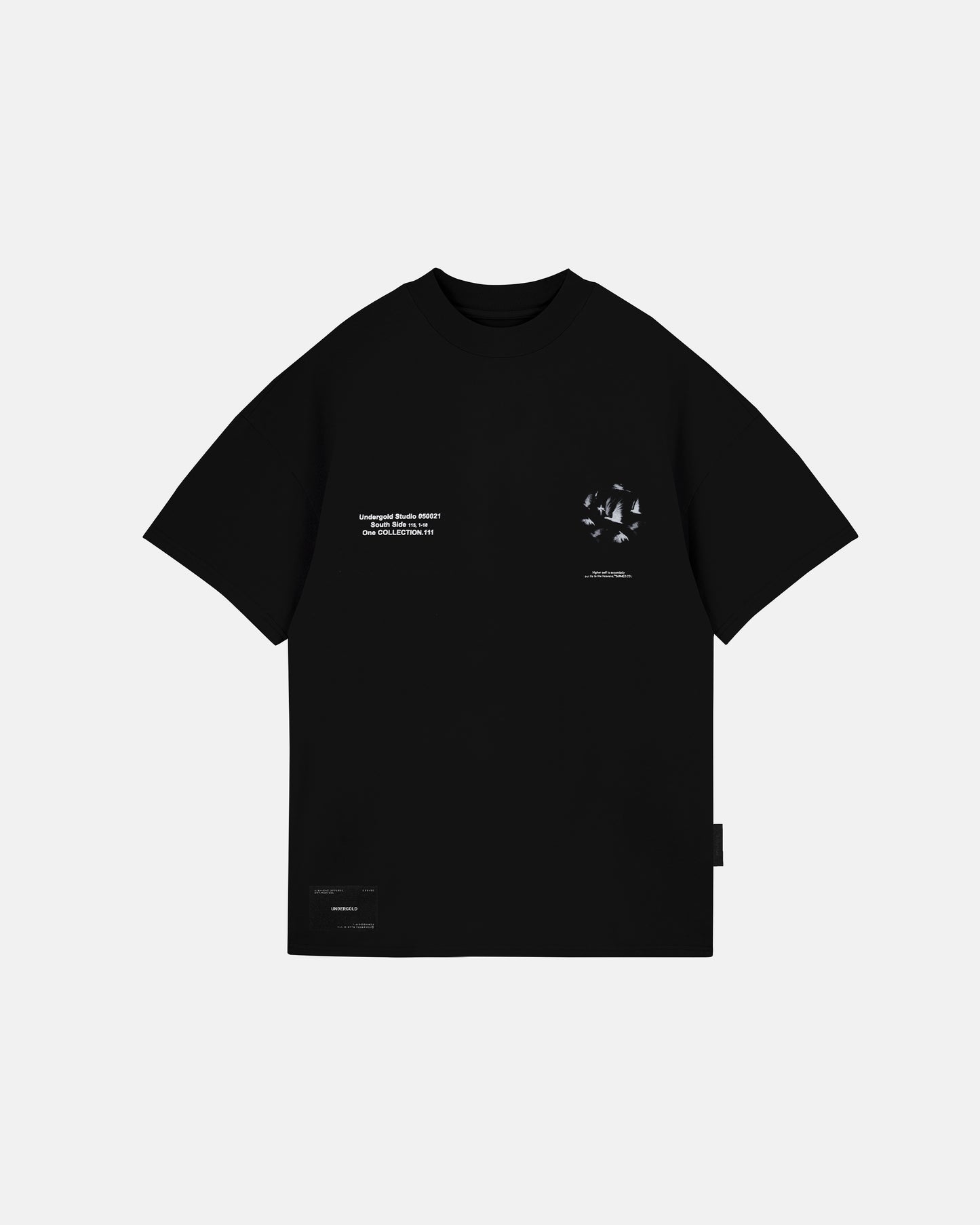 T-SHIRT UNDERGOLD THE ONE ANGEL CIRCLE BLACK