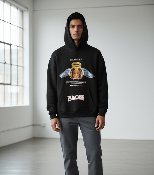 HOODIE UNDERGOLD PARADISE RING BLACK