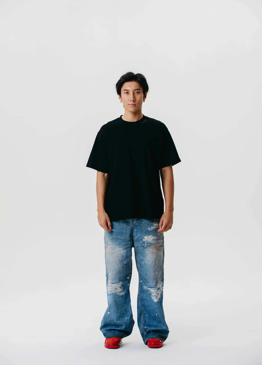 T-SHIRT BLAHK 0013 SOFT ECHO BLACK