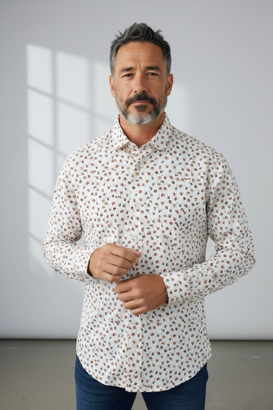 CAMISA M/L EDEN PARK 0050 PRINT CHENES SWAN