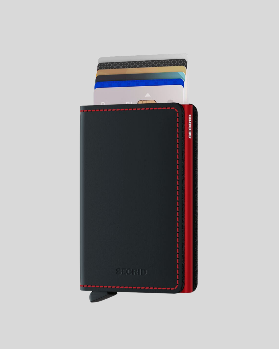 TARJETERO SECRID SLIMWALLET MATTE BLACK RED