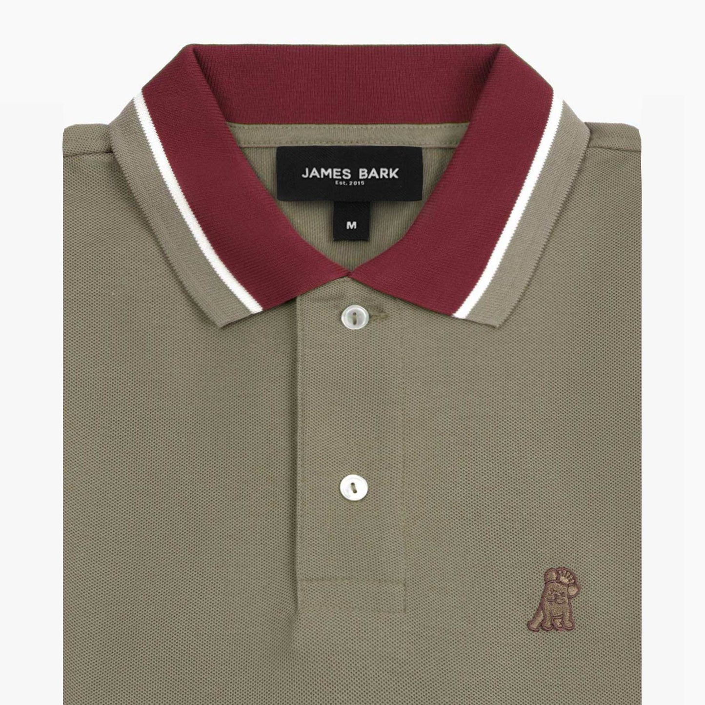 POLO JAMES BARK CONTRAST GREIGE A228