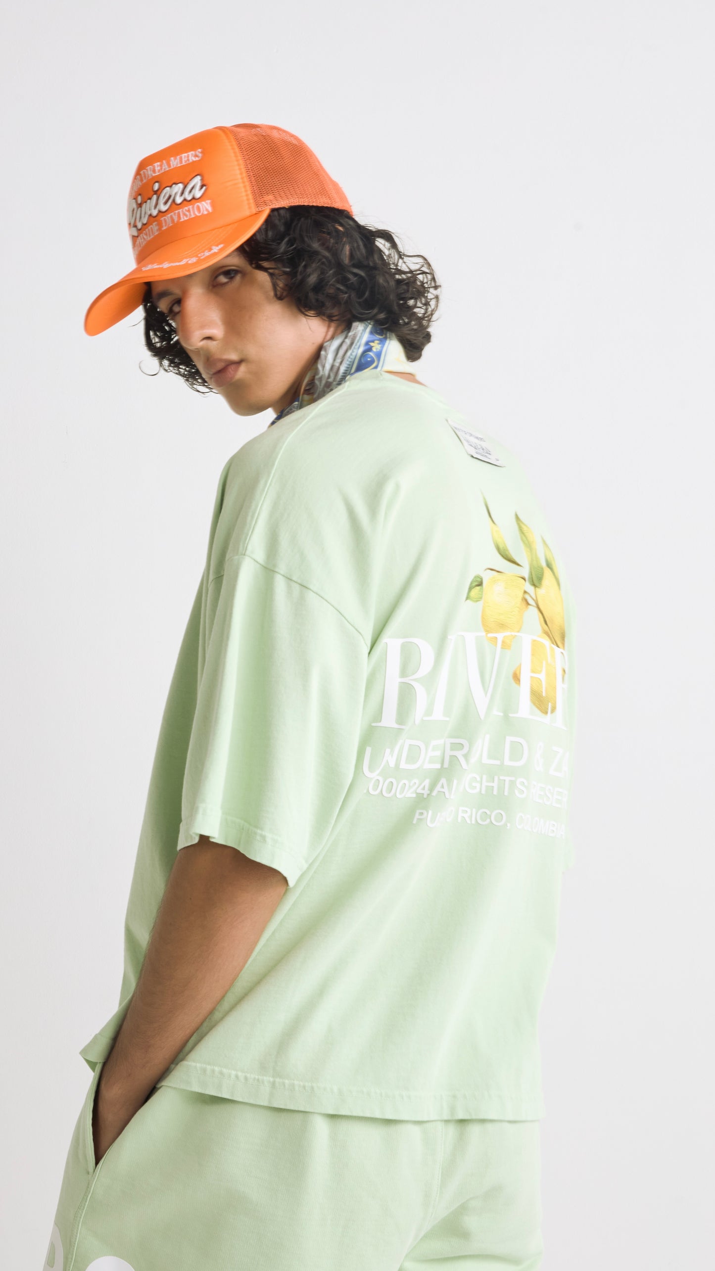 T-SHIRT UNDERGOLD RIVIERA LEMON TREE GREEN