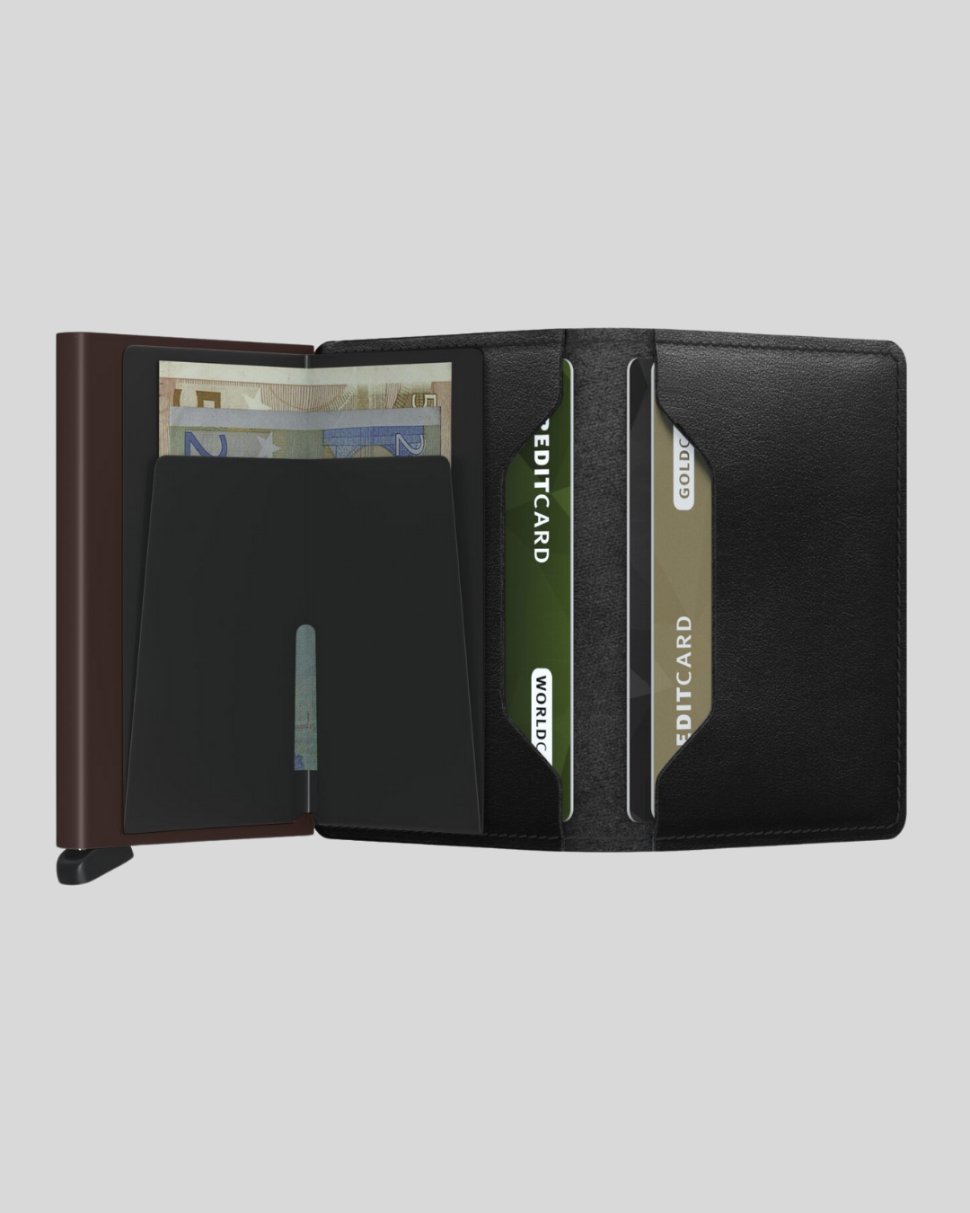 TARJETERO SECRID SLIMWALLET ORIGINAL BLACK BROWN