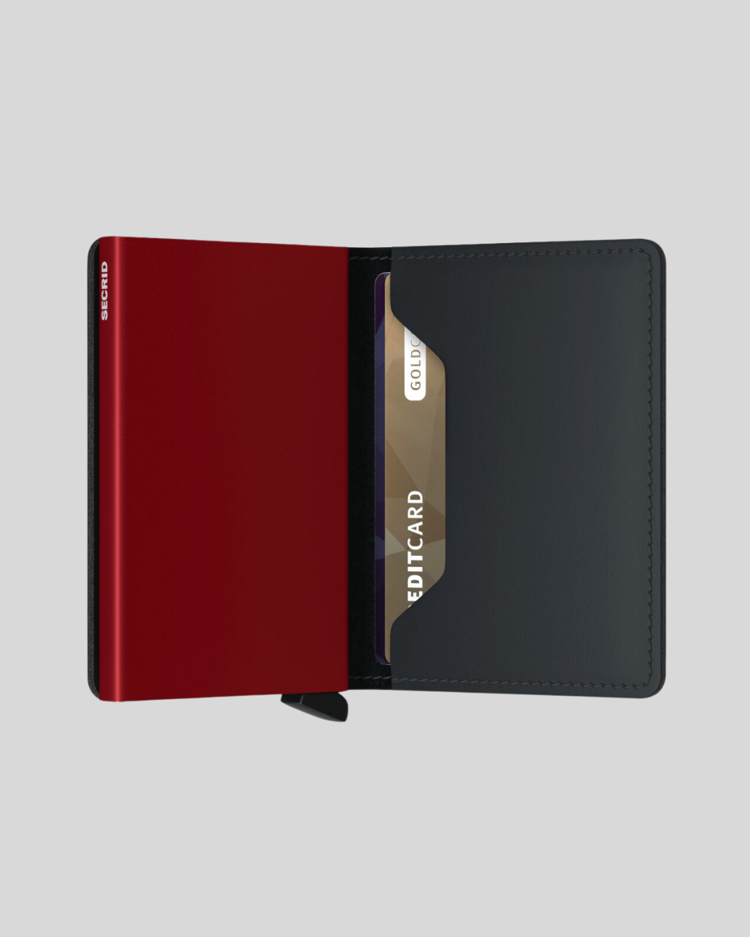 TARJETERO SECRID SLIMWALLET MATTE BLACK RED