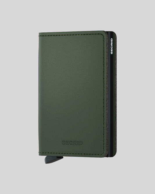 TAJETERO SECRID SLIMWALLET MATTE GREEN BLACK