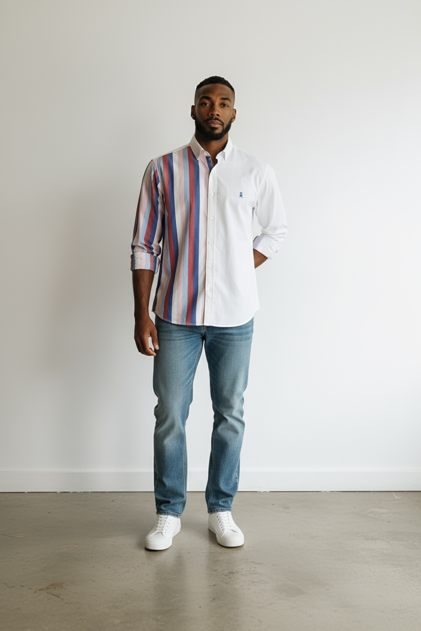 CAMISA M/L EIGHT-X F-23126 WHITE