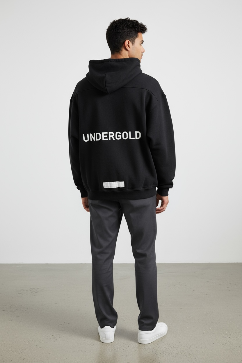 HOODIE UNDERGOLD PARADISE RING BLACK