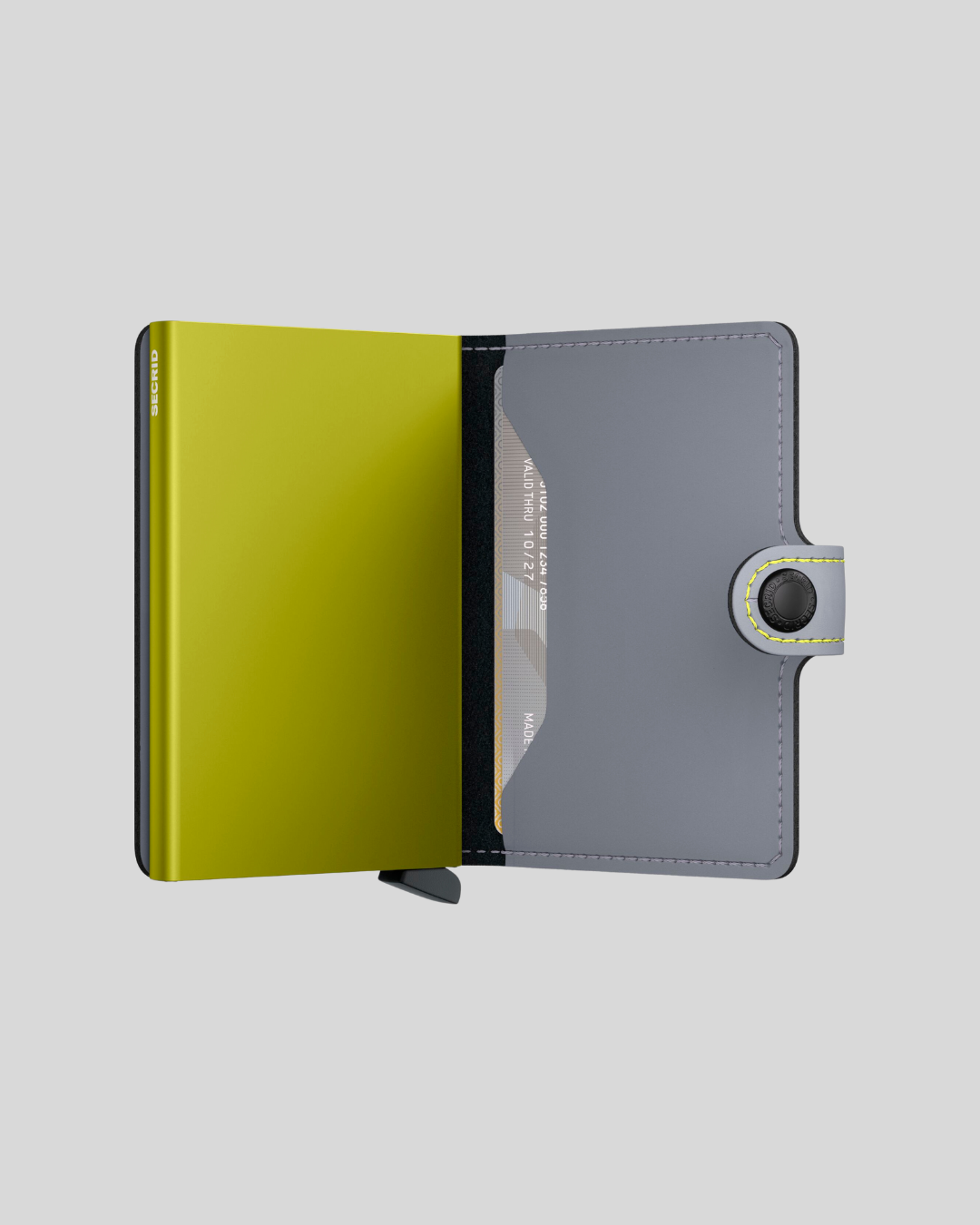 TARJETERO SECRID MINIWALLET GREY LIME