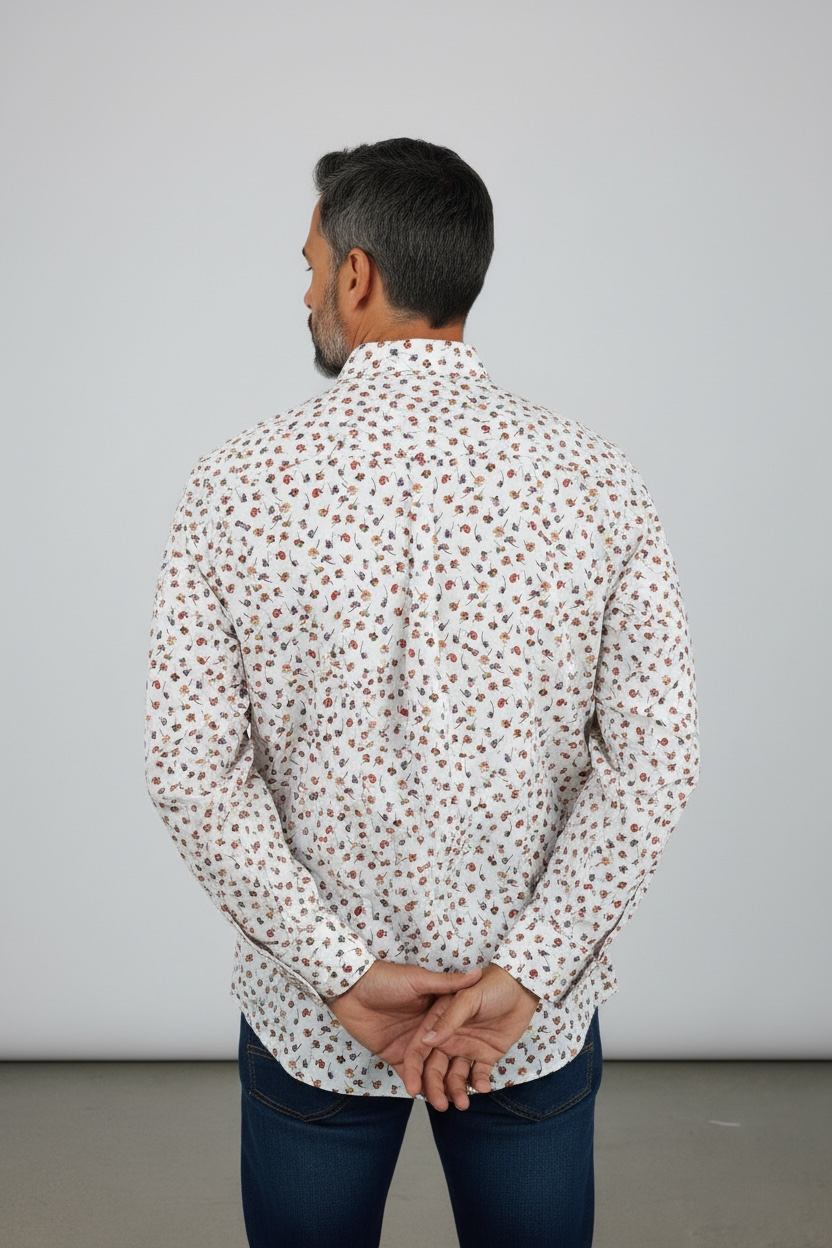 CAMISA M/L EDEN PARK 0050 PRINT CHENES SWAN
