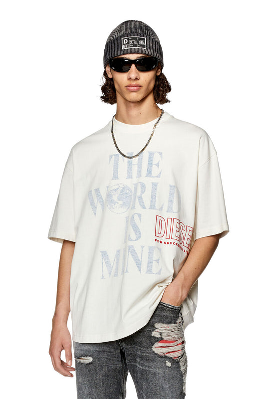 T-SHIRT DIESEL T-WASH-L7 WHITE