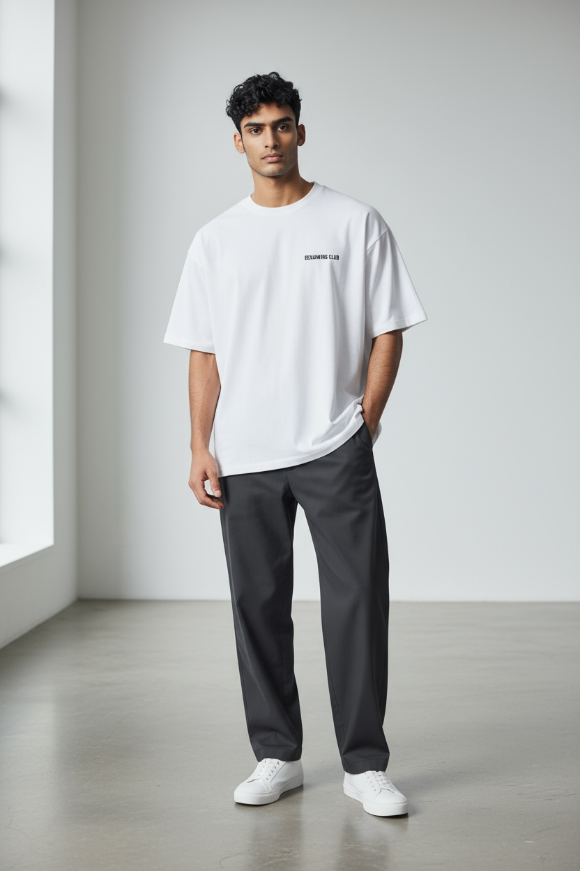 T-SHIRT BENJAMINS CLUB SH1002 PALM TREES WHITE