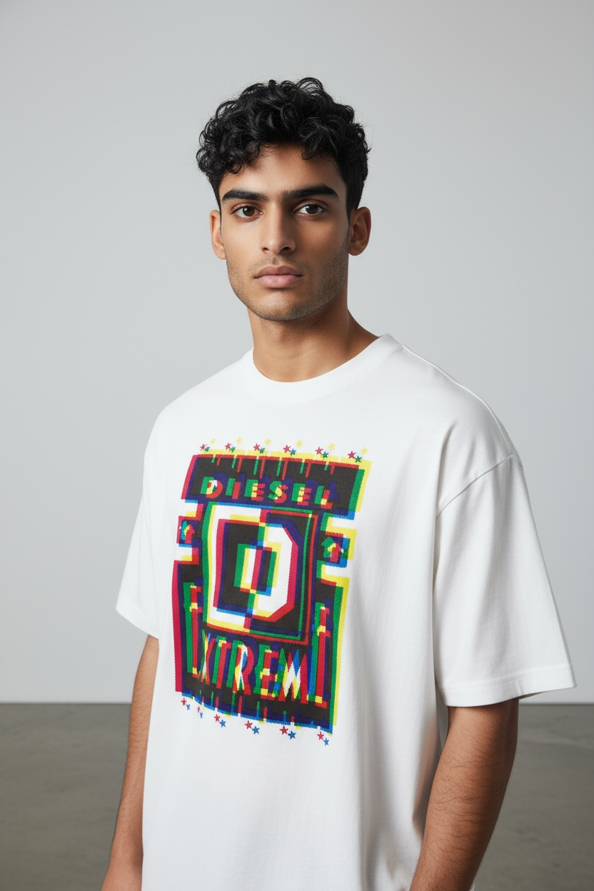 T-SHIRT DIESEL T-WASH-E2 WHITE