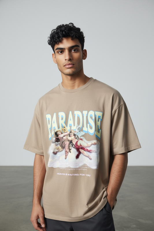 T-SHIRT UNDERGOLD PARADISE KEYS BROWN