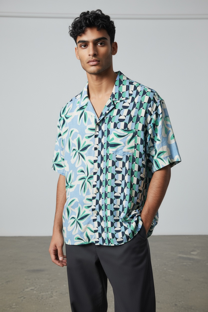 CAMISA M/C EIGHT-X M-23109K GREEN