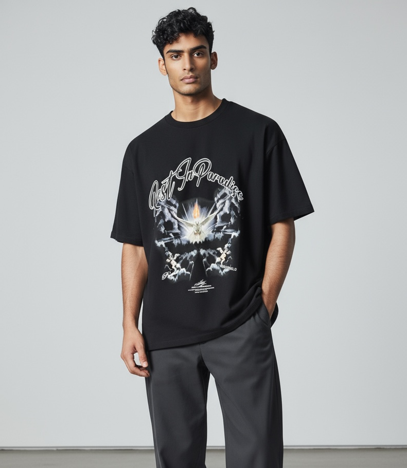 T-SHIRT UNDERGOLD PARADISE HOLY SPIRIT LIMITED BLACK