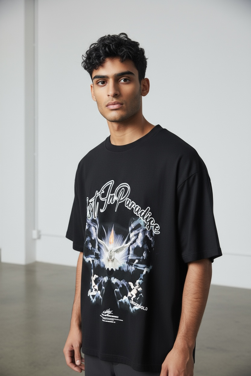 T-SHIRT UNDERGOLD PARADISE HOLY SPIRIT LIMITED BLACK