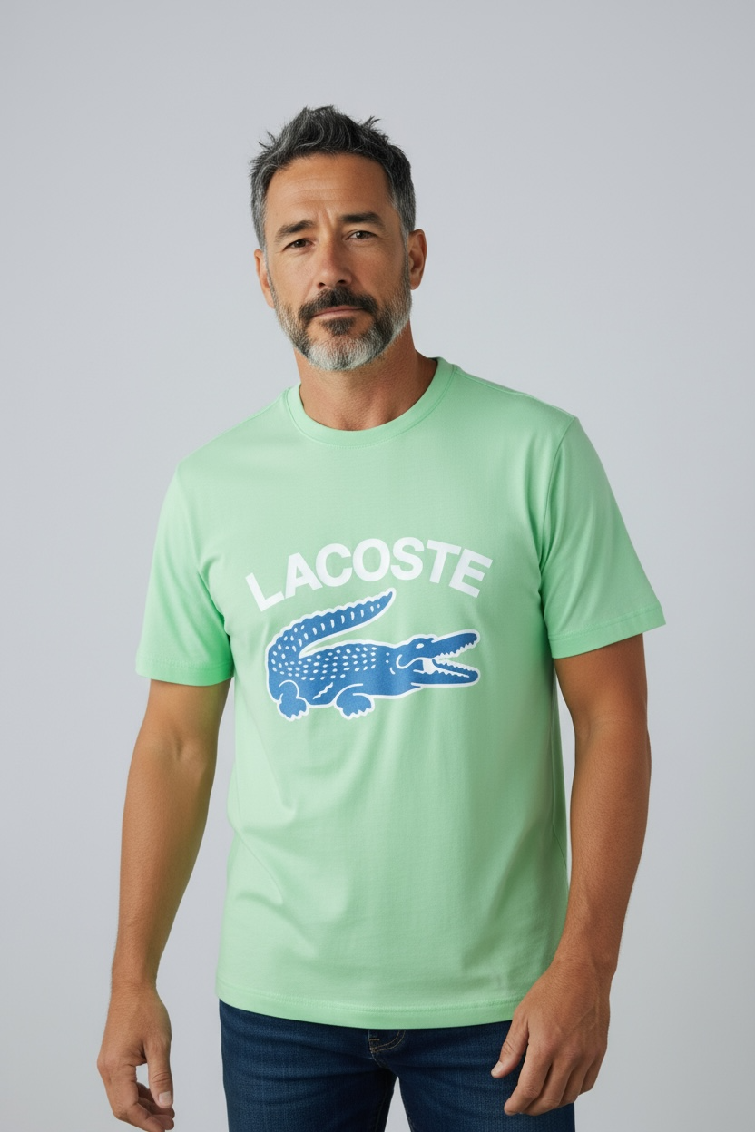 T-SHIRT LACOSTE TH9681 0VZ VERDE