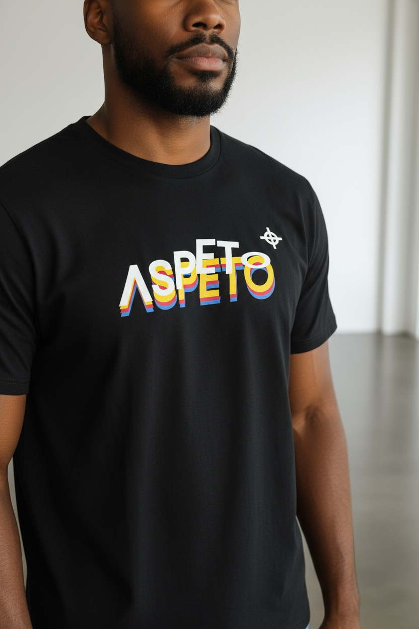 T-SHIRT ASPETO SH5003 ASPETO+ BLACK